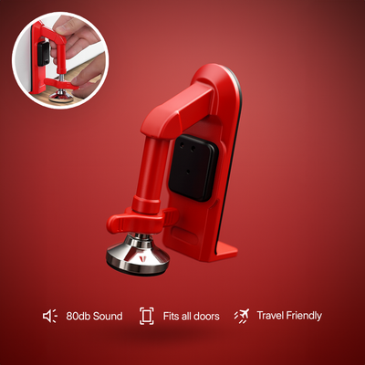 DoorPal – Portable 80dB Alarm & Door Stopper